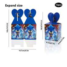 Sonic 藍色音速糖果盒禮品組，主題派對禮品盒，糖果與餅乾禮品盒組，派對伴手禮袋，派對禮品盒，適用於生日派對裝飾 - 派對糖果與糖果盒 - 糖果盒 - 查看 8