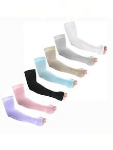 Oversized Summer Cooling Arm Sleeves, Featuring High Elasticity And Breathable Compression, Suitable For Both Men And Women, Ideal For Outdoor Activities, Daily Outings, And Tattoo Coverage - Multicolor - View 7