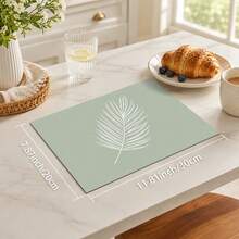 1pc Minimalist Diatomaceous Earth Absorbent Drying Mat, Non-Slip Heat-Resistant Coffee Machine Pad, Kitchen Countertop Dish Drainer Mat, Suitable For Coffee Bar, Dining Table, Kitchen And Home Decor - Multicolor - View 5
