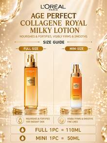 L’Oreal Paris 巴黎萊雅 Age Perfect 金萃膠原蛋白乳液 50/110ml，緊緻保濕、深層補水、奢華鎖水，讓肌膚彈潤緊實，適合日常保濕護理 - COLLAGENE MILKY LOTION - 查看 4