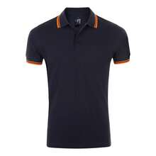 French Navy/Neon Orange