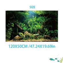 Aquarium Background Wallpaper Sticker - Underwater Jungle Scene, Tree Trunk Pattern - Self-Adhesive Fish Tank Decor, Fade-Resistant, Suitable For Freshwater/Saltwater Aquariums, Glass Containers, Office/Home Decor - Aquarium Landscaping, High-Quality Printing, Natural Style Design - A - View 10