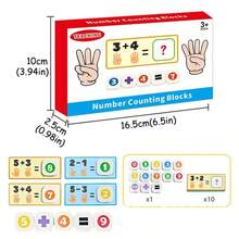 Fun Early Education Finger Counting Learning Toy - Interactive Fur Felt Finger Counting Hand - Helps Children Intuitively Understand Addition And Subtraction, Making Math An Interesting And Educational Game. - Multicolor - View 8
