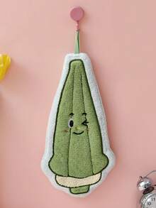 1pc/4pcs Vegetable Hand Towel, Hanging Kitchen & Bathroom Decorative Towel, Absorbent, Easy To Clean, Multi-Purpose Personalized Towel - Multicolor - View 3
