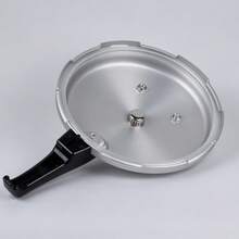 ABKOK Family Size 9.5QT/9L Hard Anodized Aluminum Pressure Cooker Fast Cooking Dual Safety Valve Design Works On All Induction & Gas Stoves, Multi-Purpose Steaming Braising Cookware - View 9