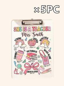 Tableaux d'écriture décoratifs en acrylique transparent personnalisables, cadeau parfait pour les enseignants, convient pour les bureaux de classe, la rentrée scolaire et les fournitures de bureau de classe. Disponible en sets de une pièce, trois pièces et cinq pièces. - Multicolore - Voir 10