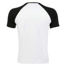 SOLS Mens Funky Contrast Short Sleeve T-Shirt - White/Black - View 2