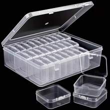 1/30/31PCS Multi-Compartment Transparent Storage Box, Removable Dividers, Jewelry & Parts Organizer, High Aesthetic, Large Capacity, Christmas Decorations, Christmas, Halloween, Suitable For Vanity, Drawer Storage, Home Organization - 31 Pieces (30 Small Boxes + 1 Large Box) - View 6