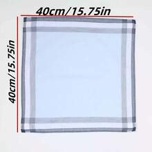 3/6pcs/Stylish Distressed Sweat-Absorbent And Stain-Resistant Handkerchief, Soft Suit Pocket Square Sweat Towel, Vintage Retro Small Square Handkerchi - Multicolor - View 2