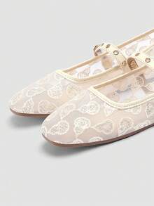 ADAMUMU New Women's Premium Fashion Comfortable Studded Flat Shoes, Reflective Shiny Metallic Rivets, Lightweight Suitable For Spring Summer Autumn Winter All Seasons, Fashionable And Comfortable For Daily And Party Wear - Apricot - View 7