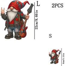 1pc/2pcs/3pcs DTF Heat Transfer Iron-On Patch, Featuring Rocker Riding Electric Guitar With Skull Hat, Perfect For Halloween Decor, T-Shirts, Jackets, Bags And Home Decor - Multicolor - View 13