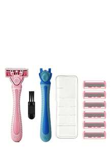 Women's Bikini Hair Removal Razor Featuring 6-Layer Replaceable Stainless Steel Blades, Manual Safety Razor Head, Manual Body Razor, Bikini Trimmer, And Hair Remover. - Upgraded Version - View 15