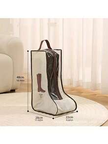 1pc/2pcs/3pcs Travel Shoe Bags, Boot Storage Bags, Dust-Proof Ankle Boot Protective Bags With Handles, Portable Waterproof Ankle Boots, Shoe Storage & Organization Bags For Men & Women (Ankle Boots) - Brown - View 16
