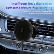 Dudukan Ponsel Pengisian Daya Nirkabel Magnetik untuk Mobil, Kompatibel dengan iPhone Seri 15/14/13/12 dengan Casing Ponsel Magnetik, Universal untuk Model Tesla. Cengkeraman Magnet yang Kuat, Stabil dan Aman, Pengisian Cepat Tanpa Merusak Ponsel, Penempatan Horizontal dan Vertikal, Navigasi dan Pengisian Daya Secara Bersamaan, Aksesori Digital Mobil yang Praktis! - Satu ukuran - View 1