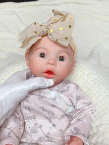 18 Inch Meadow Reborn Baby Girl Full Silicone Doll, Open Mouth, Collector Grade, Perfect Christmas And Birthday Gift (Anatomically Correct) - Reborn Doll - View 7