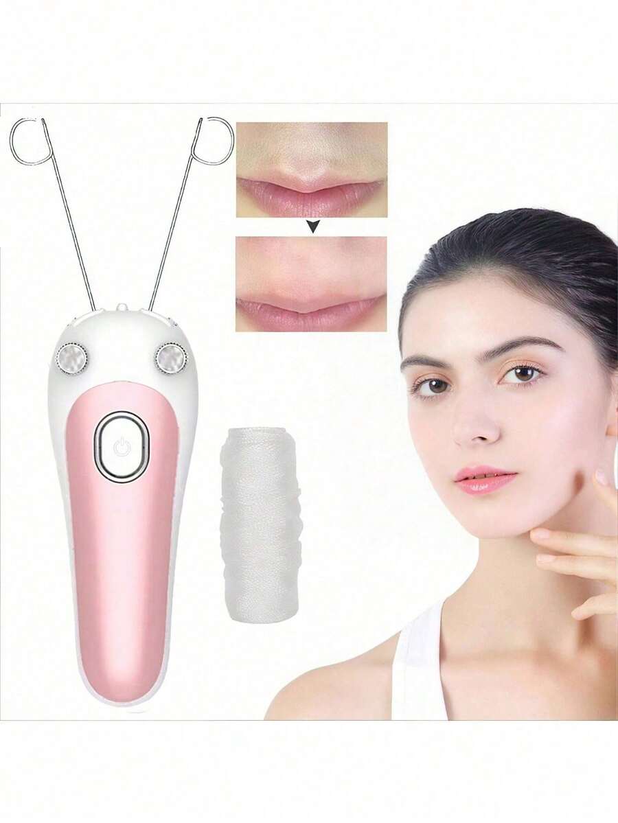 AXH. Epilator Elektrik untuk Wanita, Penghapus Bulu Wajah, Epilator Wajah untuk Pipi dan Alis, Alat Kecantikan Rias Wajah DIY