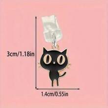 1pc Cat Phone Dust Plug, Acrylic Charging Port Protector Compatible With Apple And Type-C Connectors For Smartphones - Multicolor - View 7