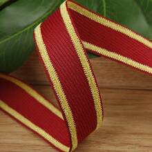 Double-Sided Color Block Diagonal Twill Ribbon DIY Bow Hair Accessories Material Clothing Shoes Hat Gift Box Decoration Double-Sided Striped Woven Tape - Multicolor - View 23