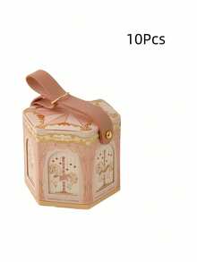 5/10pcs Vintage Carousel Shaped Candy Boxes, 3 Colors Available, Exquisite Handheld Design With Premium Texture, Adds Dreamy Romantic Atmosphere To Weddings - Candy Boxes - View 13