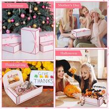 Gift Box Set With Lid, Includes DIY Greeting Card And Raffia, Suitable For Bridesmaid Invitation, Wedding, Birthday Gift, Baby Shower, Party, Valentine's Day Gift, Packaging, Birthday, DIY, Cosmetic Storage, Graduation Gift, Wedding Party Decoration - Multiple Styles - View 5
