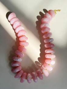 24mm特大號彩色不對稱算盤珠項鍊，波希米亞風女款飾品 - 彩色 - 查看 21