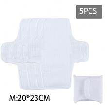 2/5pcs Double-Sided Cotton Gauze Reusable Menstrual Pads, Breathable Soft Washable Women's Care Sanitary Pads, Skin-Friendly Breathable Reusable Period Pads, Double-Sided Cotton Gauze Washable Menstrual Pads - View 2