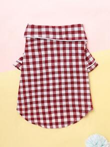 Red And White Plaid Lightweight Breathable Comfortable Pet Home Wear, Suitable For Small Dogs Year-Round (Non-Stretch Fabric, Recommend Buying 1-2 Sizes Larger; Medium And Large Dogs Please Choose Carefully) - Red - View 8