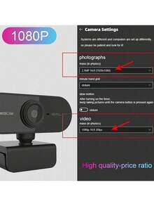1080P Full HD Auto Focus Webcam, Built-In Microphone And Privacy Cover, USB Plug And Play Computer Camera, 360° Rotatable Clip-On Webcam, Suitable For Online Meetings, Online Classes, Live Streaming, Video Calls - View 9