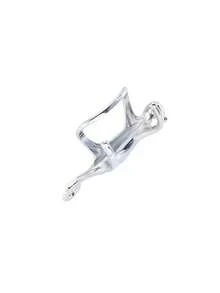 1pc Women's Non-Pierced Ear Cuff Animal Design Fashionable Student Campus Jewelry Accessory Earring Silver Color - A Single Leopard - View 3