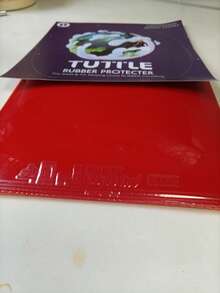 Carbon Particle Sponge Table Tennis Rubber + Professional Protective Film, Prevents Oxidation, Extends Service Life, 2.2mm Thickness, Medium Hard 37-39 Degrees, High Elasticity, Easier Ball Control - Multicolor - View 1