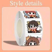 300pcs Harry Potter Chibi Character Decorative Sticker Roll, Handmade Stickers, Suitable For Journals, Scrapbooks And Magic Theme Decoration, Stationery Decoration, Perfect Collection Gift For Harry Potter Fans. (Random Styles) - Multicolor - View 6