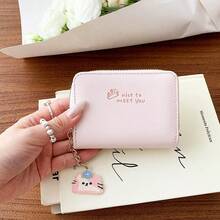Cute Animal Card Holder! New Accordion Style Women's Short PU Leather Wallet Coin Purse - Multicolor - View 7