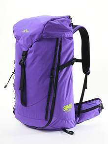 CAMEL CROWN 35L Large Capacity Outdoor Hiking Backpack, Water-Repellent Professional Backpack For Hiking And Mountaineering - Purple - View 2