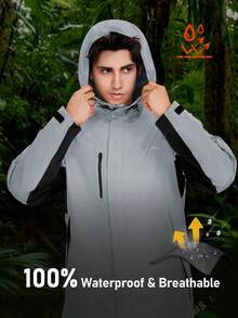 RODEEL Men's Outdoor Jacket: Lightweight And Durable Sports - Grey - View 2