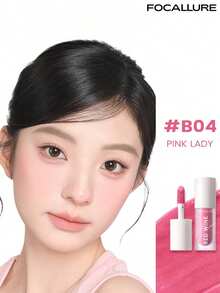 FOCALLURE Hangover Liquid Blush, Yogurt Texture, Moisturizing, 12-Hour Long Lasting, Natural Finish, Fits Skin Tone, Super Smooth And Easy To Blend, Long-Lasting Sweat-Resistant, Multi-Functional Makeup, Natural Healthy Rosy Effect, Quick Drying And Non-Fading - #B04 Pink Lady - View 3