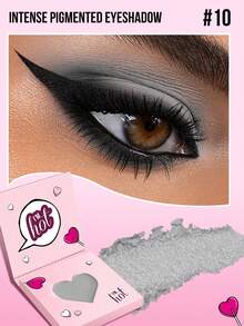 MISSLYN 1pc I'm Hot Solid Color Eyeshadow, High Pigment Long-Lasting Easy To Blend, Matte Glitter Multi-Dimensional Effect, Mini Portable Soft Texture, Vegan Cruelty-Free, Y2K Party Travel Makeup, Holiday Gift, Campus Fashion - #10 Cement Gray - View 5