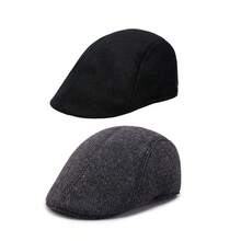 1/2/3pcs Vintage Newsboy Flat Cap, Retro Ivy Cap, Lightweight Breathable Flat Cap, Unisex Cute Plaid Newsboy Hat, Neutral Baker Hat, Soft Taxi Driver Cap, Y2K Street Fashion Accessory, Suitable For Casual, Travel And Weekend Outings - Multicolor - View 15