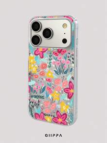 GIIPPA 1pc Ditsy Floral Pattern Design, Phone 17 Pro Max Phone Case, Compatible With Phone 16 Pro Max, 15 Pro Max, 14 Pro Max, Korean Style High-End Fashionable And Fun Phone Case, Compatible With 11/12/13/14/15/16 Pro Max Plus, Elegant Design Suitable For Men And Women, Perfect Gift For Girlfriend On Christmas, Valentine's Day, Easter, Wedding Season And Birthday! - Multicolor - View 2