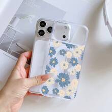 1 buah Casing Ponsel TPU Transparan Anti-Sidik Jari Motif Kartun Bunga Matahari Minimalis, Penutup Penuh, Kompatibel dengan iPhone 16 Pro Max/16/16 Pro/16 Plus/11/15/15 Pro/15 Pro Max/12/13/14 Pro Max/XS/XR/11 Pro/11 Pro Max/12 Pro/12 Pro Max/13 Pro/13 Pro Max/7 Plus/14 Pro/14 Pro Max/14 Plus/7 Plus/8 Plus/8/SE2/12 Mini/13 Mini, Casing Keras Anti-Menguning - MultiWarna - View 2