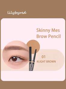 lilybyred 01 Light Brown Ultra-Fine Eyebrow Pencil, 1.5mm Ultra-Thin Tip For Defined Eyebrows, Smudge-Proof And Long-Lasting, Creates Natural Soft Eyebrow Shape, Korean Beauty, Selection, 0.08g/0.003 Oz - 01 - View 3