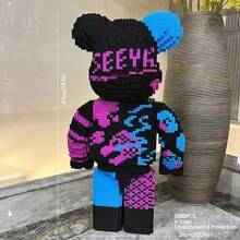 2000PCS Extra Large Bear Building Blocks Set - Perfect Gift - Office And Home Decor - DIY Handmade Creative Interlocking - Suitable For Holidays - Birthdays - Thanksgiving - Valentine's Day - Halloween - Christmas Gifts - Suitable For Ages 14 And Up - Mixed Colors - Durable ABS Material - Multicolor - View 3