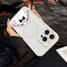 マグネット式黄ばみ防止 | 高級感あふれる2in1アクリルマグネット式スマホケース！スタイリッシュで手触りも良く、実用的な保護機能とマグネット式・耐衝撃設計を融合させた、高級感あふれるケースです。 うさぎ 泣き 表情ケース, 17e,家族、恋人、友人、そして子供たちへのプレゼントに最適です。Pixel 9 Pro/16e/9A/Pixel 8 Pro/14 Plus/17/12 Pro/Pixel 8/Pixel 10/Air/16 Pro/14 Pro Max/Pixel 8a 5G/13/17e スマートフォンケースに対応 - ホワイト - チェックする 1