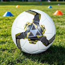 1pc Soccer Ball, Wear-Resistant Soft Football For Training Competition,Playing Indoor/Outdoor,Size 4,5 - Multicolor - View 2