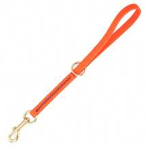 Waterproof Short Dog Leash, Durable PVC Pet Lead With Gold Ring & Hook, Bite-Resistant Short Training Leash For Walking & Obedience - Multicolor - View 2