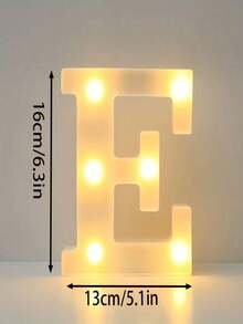 26 Letters LED Light-Up Numbers 0-9, Wedding Birthday Christmas Decoration Night Light, Party Bedroom Use, 16CM Height, Pink (Battery Not Included) - White - View 36