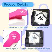 Bone Folder Creasing Tool, Corner Rounder, Lace Puncher, Paper Box Maker, Envelope Maker, Multi-Function Envelope Punch Board, Suitable For Paper Craft, Card Making, Scrapbooking, Journaling, Etc., Student Use - Large Corner Lace Puncher - View 7