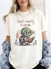 Women T-Shirts - 白色 - 查看 2