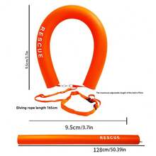 1pc U-Shaped Swimming Rescue Float - Adjustable Waist Belt Buoyancy Rod, High Buoyancy Water Safety Equipment, Suitable For Swimming Pools And Open Water - Multicolor - View 4