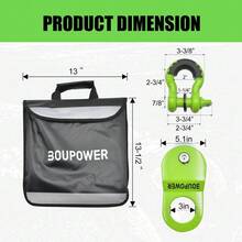Tow Rope - Green With 20ft Tow Rope - View 4