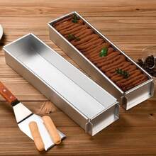 1pc Tiramisu Mold, Stainless Steel Rectangular Tiramisu Mold (Detachable Design). Commonly Used Baking Mold In Bakeries And Homes, Suitable For Making Tiramisu, Macarons, Mousse Cakes And Pastries. - Multicolor - View 9